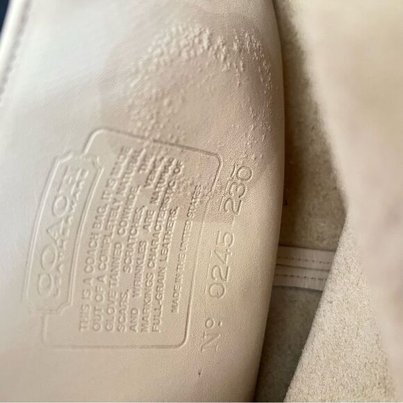 Vintage COACH City Bag Bone Leather Shoulder Crossbody Handbag - Picture 2 of 15